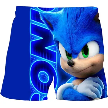 

Children Boys Sonic the Hedgehog Shorts 2020 Summer 3D print Design Kids Casual Knitted Shorts For Boys 3-14Years Clothing