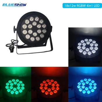 

RGBW 18x12w Flat par light LED RGBW 4in1 18x10W LED Stage Light event club 18x12w Par Light DJ Lights With DMX512 Disco light