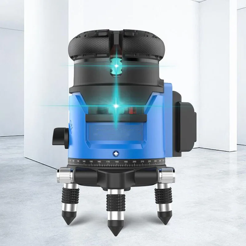 

5-Line 3D Laser Level Automatic Leveling Super Green Laser Beam Line Wall Meter Digital Display Laser Level Construction Tool