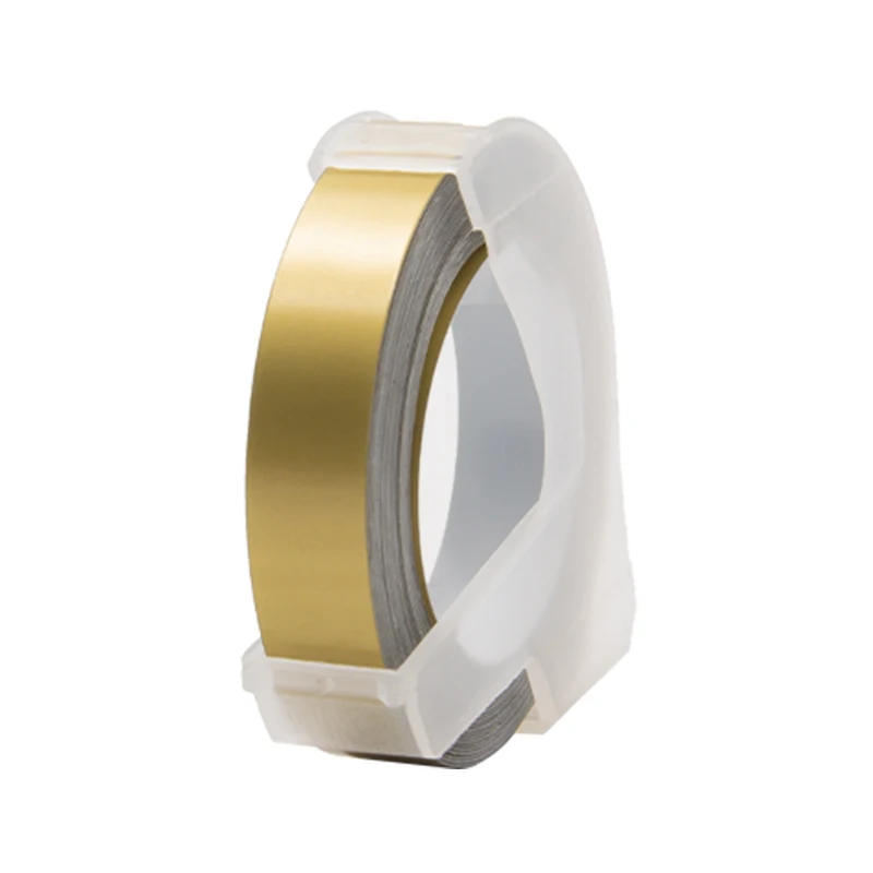 UniPlus 9 мм с золотым Цветная маркировка ленты Dymo 3D тиснение S0717910 1880 1610 15447 1540 Motex E-202 принтер этикеток ярлык для рукоделия Стикеры