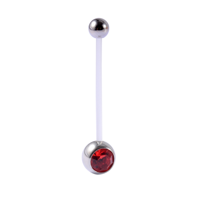 Flexiable Anti Allergy Belly Button Rings  Can Ajustable 25mm Bioplast Navel Piercing For Pregnancy Retainer Body Jewelry