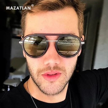 

Retro Steampunk Round Frame Sunglasses Men Women Personality Ins Sunglasses Female Spring Legs Glasses Fashion Sunglasses