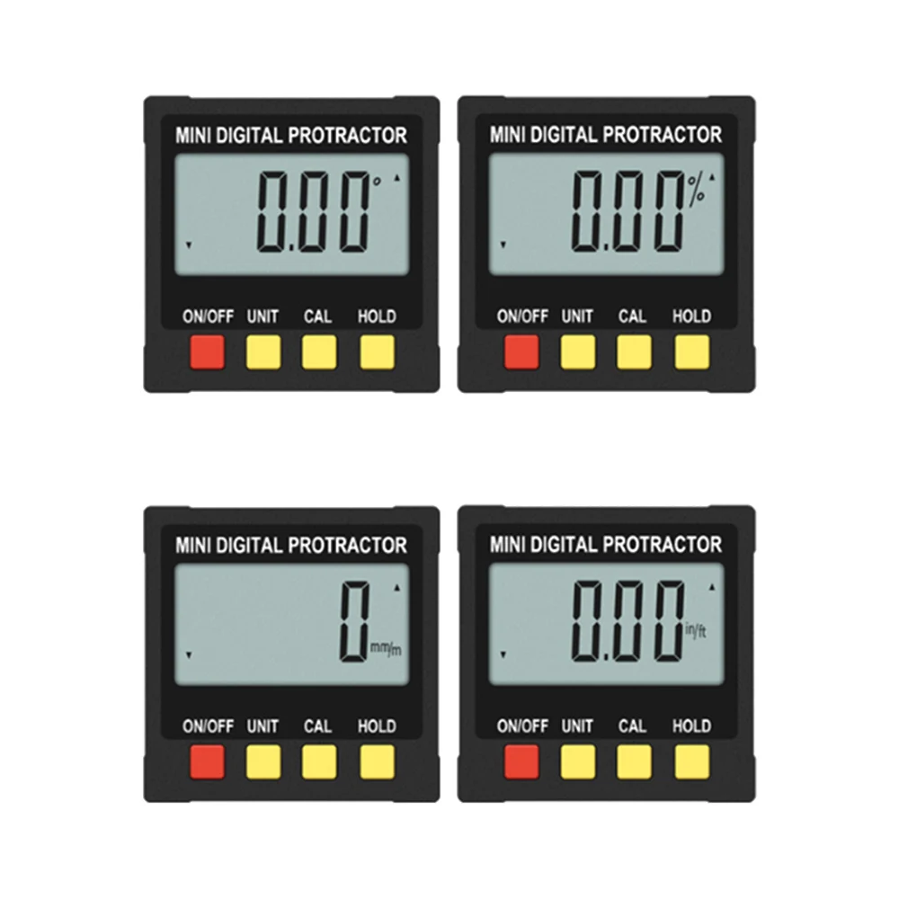  Mini Angle Digital Inclinometer Level 360 Degree Electronic Protractor Slope Angle Ruler Measurment