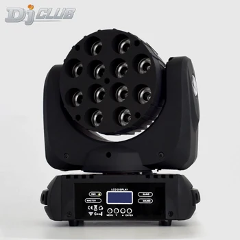 

Led 12X12W Wash Moving Head Led Stage Light Rgbw Rgbw 4In1 Quad Led Lamp Advanced 9/16 Dj Dmx Channels For Professional Stage