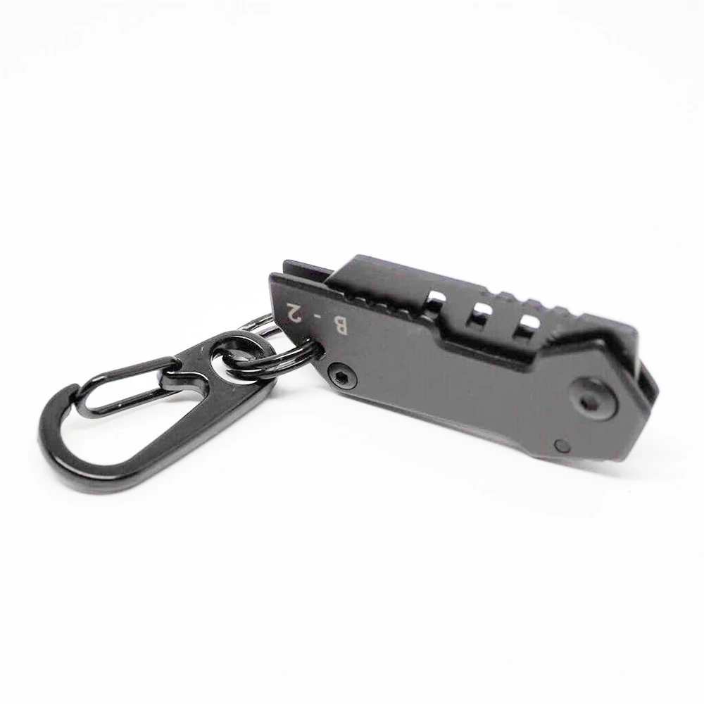 B2 Bomber Nano Blade mini knife Swiss military knife bearing steel retired knife folding keychain Camping Outdoor Knife Tools