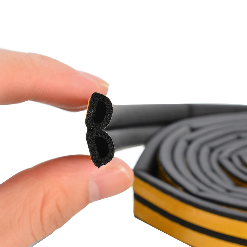 Auto Styling 1PC 5M Big D Shape Car Door Window Trim Edge Moulding Rubber Weatherstrip Sealing Strip Automobile Accessories