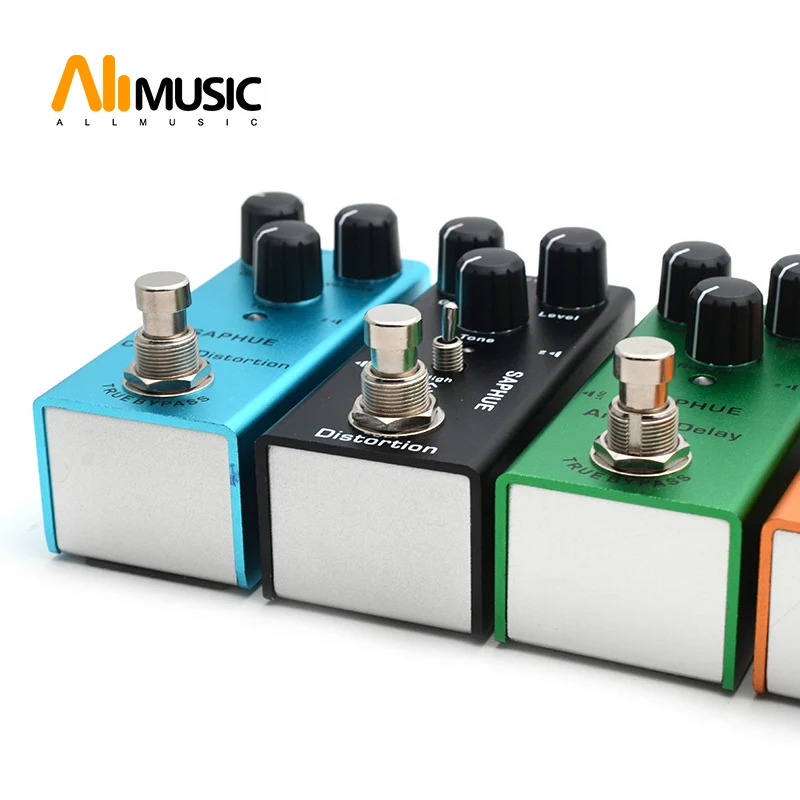Tanie SAPHUE pedał gitary elektrycznej Vintage Overdrive Distortion Crunch Distortion US Dream Classic Chorus Vintage Phase cyfrowy delay