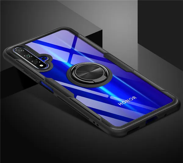 Для huawei Honor 20 Pro Чехол Honor20 pro Чехол Honor20pro 20pro прозрачный противоударный чехол on для Honor View 20 View 20 20i - Цвет: Black case