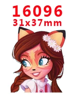 16096 30 шт мультфильм персонаж плоское украшение из смолы PR 15716 - Цвет: 16096