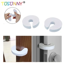 TUSUNNY 4 шт./компл. Детские замки безопасности для детей Защита EVA C Форма безопасность замки для пальцев надежный дверной замок фиксаторы уход за кожей лица