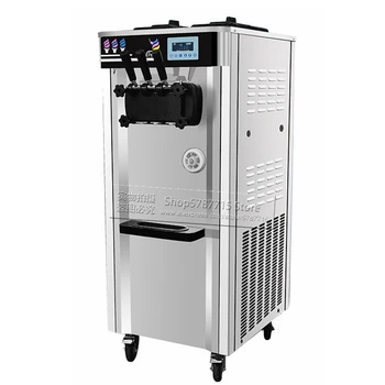 

Factory Price Amusement Park Snack Equipment Automatic Yogurt Icecream Vending Maker 3 Flavor Commercial Soft Ice Cream Machine