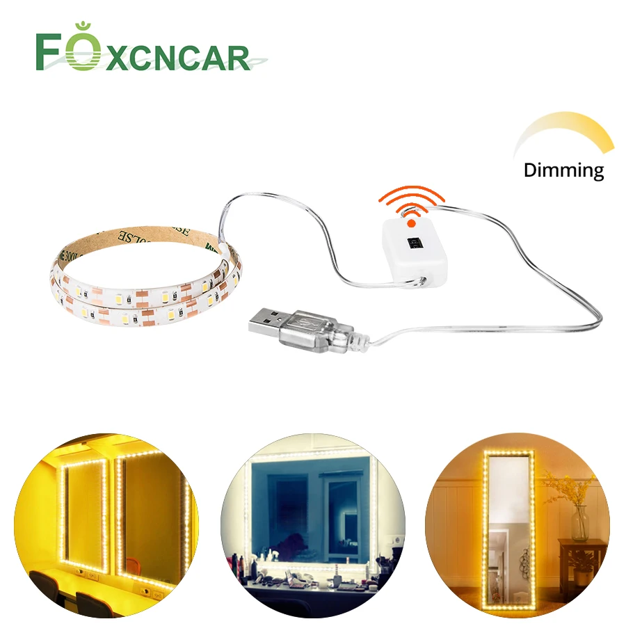 Косметическое зеркало 5 в USB светодиодный гибкий ленточный usb кабель светильник с