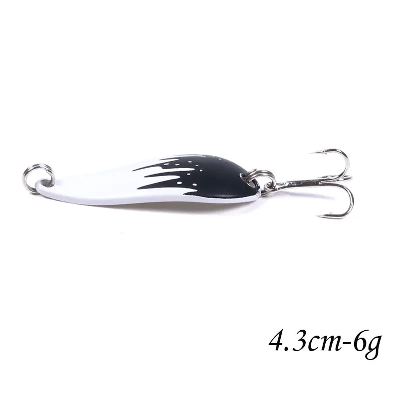 SP029-4 1pcs Metal Spinner Spoon Fishing Lure Hard Baits Gold /Silver Sequins Noise Paillette Treble Hook Tackle 10/10.5/14/16.5/20g - Цвет: SP029-4