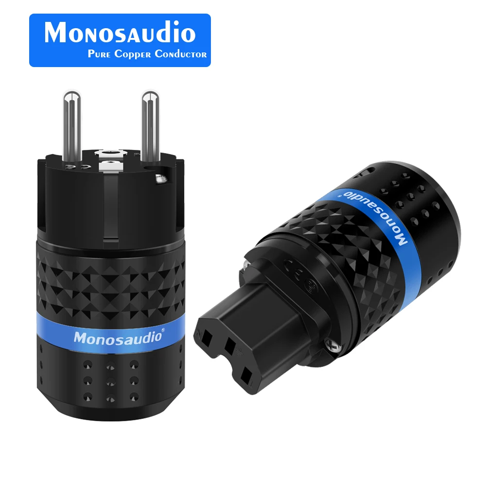 Аудио кабель питания Monosaudio E102R/F102R 99.99% Чистая медь родиевое покрытие европейский