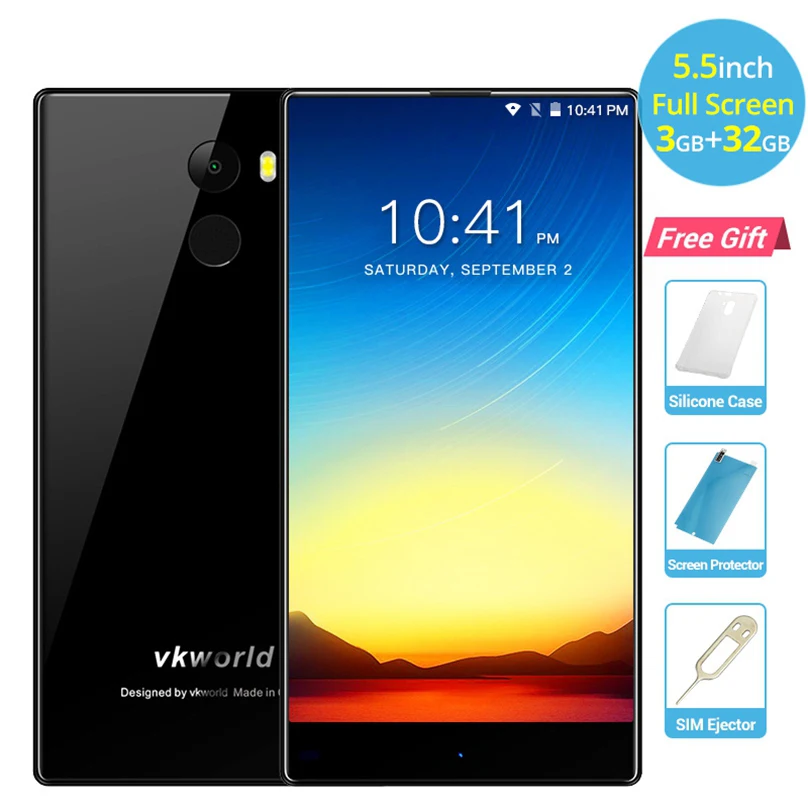 Смартфон Vkworld Mix Plus 3 Гб ОЗУ 32 ПЗУ 5 дюйма 4G LTE MTK6737 четыре ядра Android 7 0 2850 мАч
