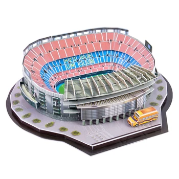 

DIY 3D Puzzle Kids Toys Jigsaw World Football Stadium European Soccer Playground Assembled Building Model Puzzle Toys For Child