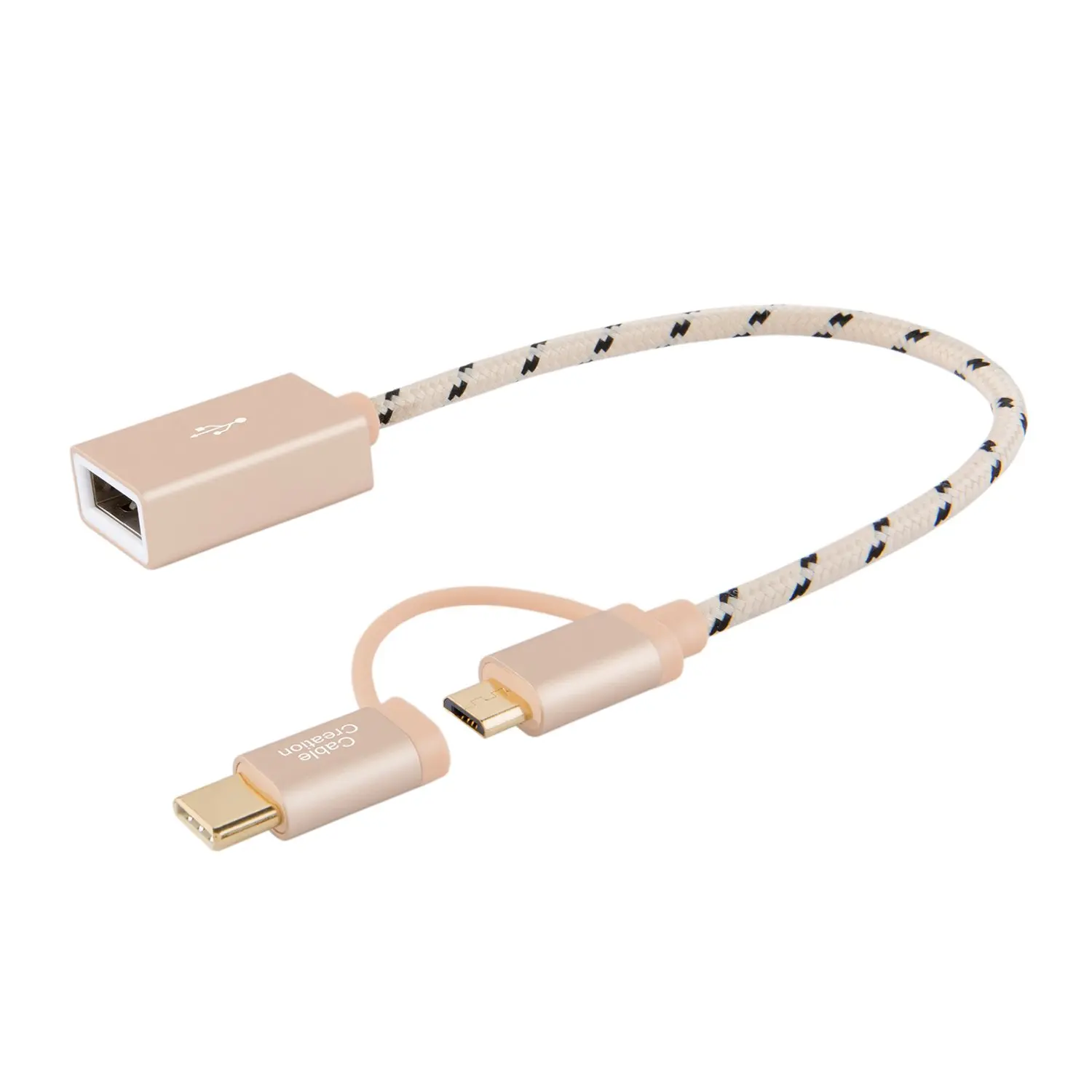 Micro USB и type C к USB 2,0 Женский Кабель-адаптер короткий OTG(on-The-go) кабель совместимый Pixel 3XL 2XL Galaxy S10/S9/S8 Android