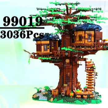 

3036Pcs Ideas Tree House Playset The Biggest Creator 21318 Street View Building Blocks For Children Model Toys 99019 SX6007
