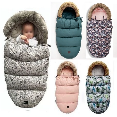 

Baby Stroller Sleeping Bag Winter Warm Sleepsack Windproof For Infant Wheelchair Envelopes For Baby Footmuff Newborn Sleepsacks