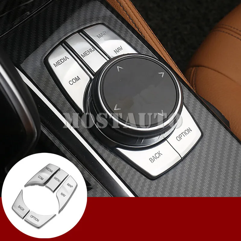 Внутренняя консоль iDrive для BMW X3 G01 X4 G02 чехол мультимедийных кнопок 2018-2021 5 шт.