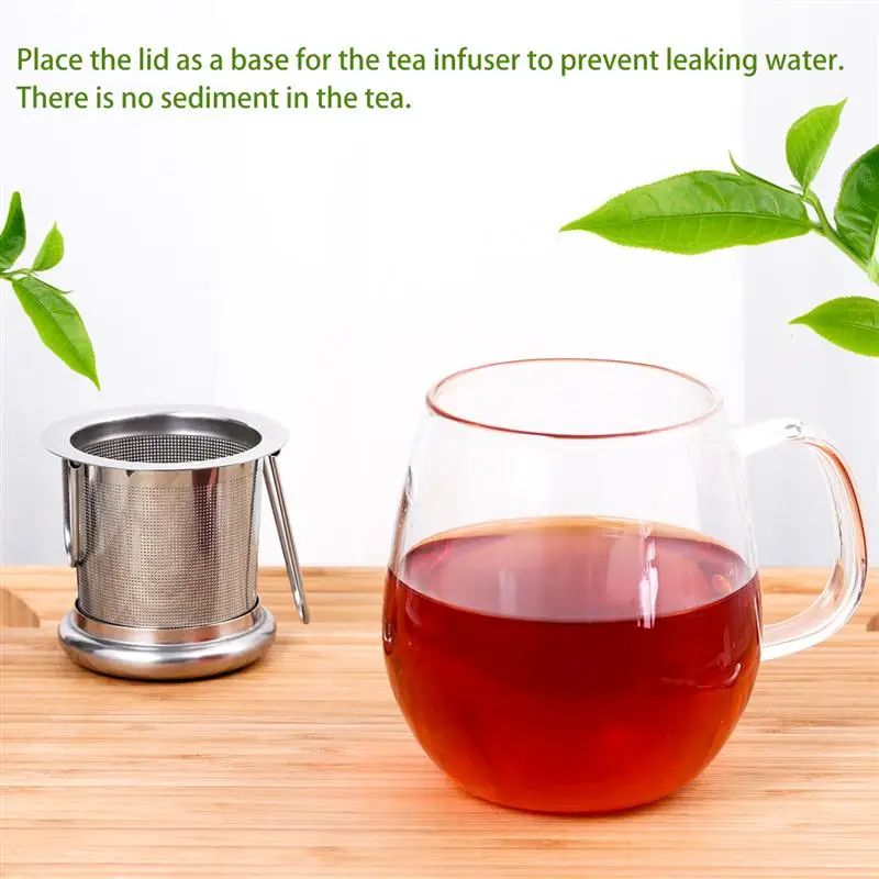 

HOMEMAXS Extra Fine Stainless Steel Tea Infuser Mesh Strainer Large Capacity Filter for Infusing Steeping Loose Tea