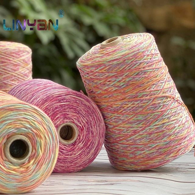 500g 100% Cotton Yarn for knitting T shirt yarn Flat wool Baby chunky knit  sweater