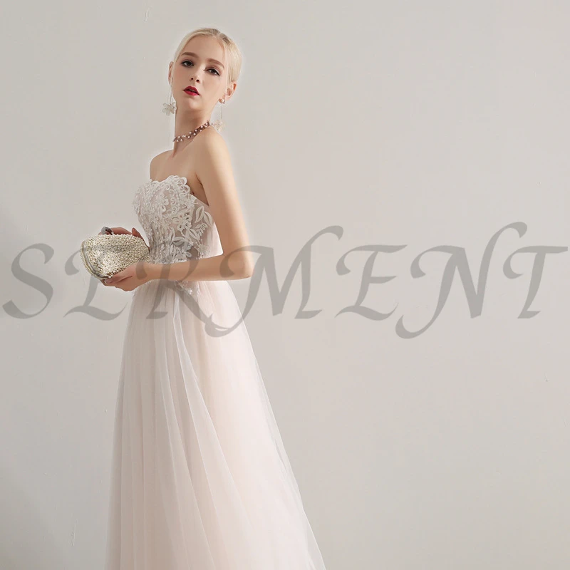 

White Tube Top Was Thin and Light Wedding Dress 2019 Summer New Party Fairy Temperament Small Dress Dress Ladies Dress