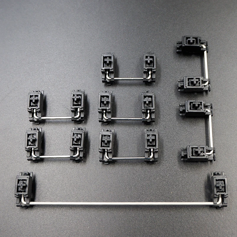 Personalizzazione asse satellitare PCB per tastiera meccanica Cherry tasti modificatori stabilizzatori neri 6.25u 2u montati su piastra OEM