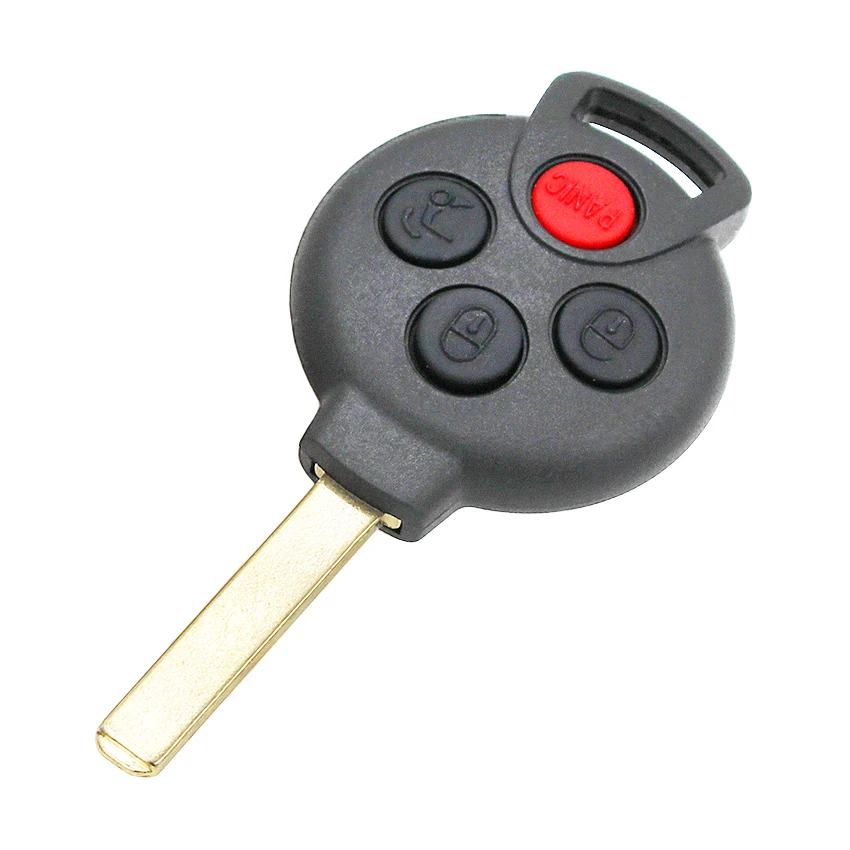 3+ 1/4 кнопки дистанционного ключа оболочки для Mercedes-Benz Smart Fortwo 2008-2012 ключ чехол Брелок