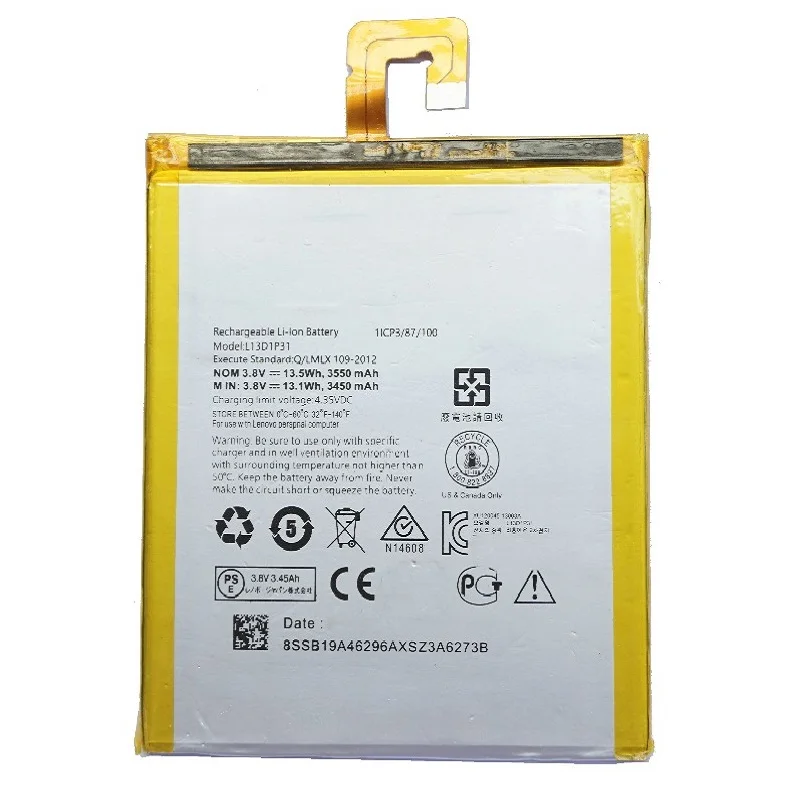 Новый аккумулятор L13D1P31 для Lenovo Pad A3500 S5000 S5000-H tab 2 A7 A7-30 A7-10F | Мобильные телефоны и