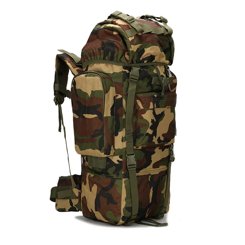 

65L Large Capacity Mountain Rucksack Climbing Bag Waterproof Camouflage Molle Backpack For Travel Hiking Camping Fishing,Jungle