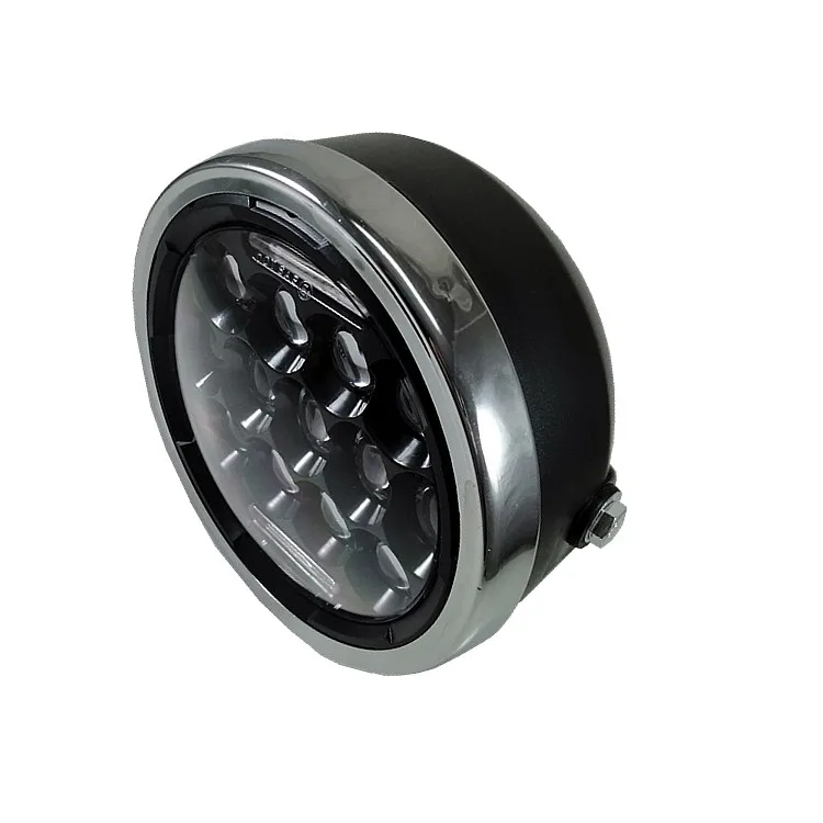  Universal 7'' Motorcycle Headlight LED Round High Low Beam Front Head light HeadLamp Touring Custom - 4000147460444