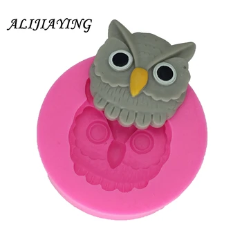 

Owl Silicone Mold Fondant Cake Decorating Tools Polymer Clay Candy Chocolate Moulds Sugar Craft Molds DIY Cake DY0005