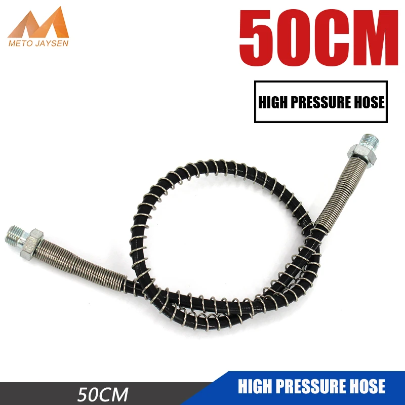 Nylon-Hose Air-Pump PCP High-Pressure Long 50cm with Spring-Wrapped M10--1 Male-x-m10--1/Male/Thread/Nh050