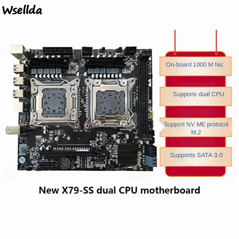 X79ss Dualchannel Cpu Original Computer Motherboard 2011 Pin Supports