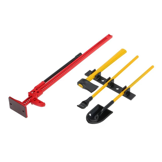 1Set Luggage Rack Winch Shovel Fuel Tank Ax Decoration for Rc Model Cars Spare Parts Simulation Climbing Car Scx10 D90 2