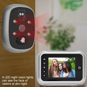 

mirilla digital 3.5 inch 2MP pixel HD wide angle LCD Display smart cat eye video doorbell Visible Intelligent 2MP HD deurbel