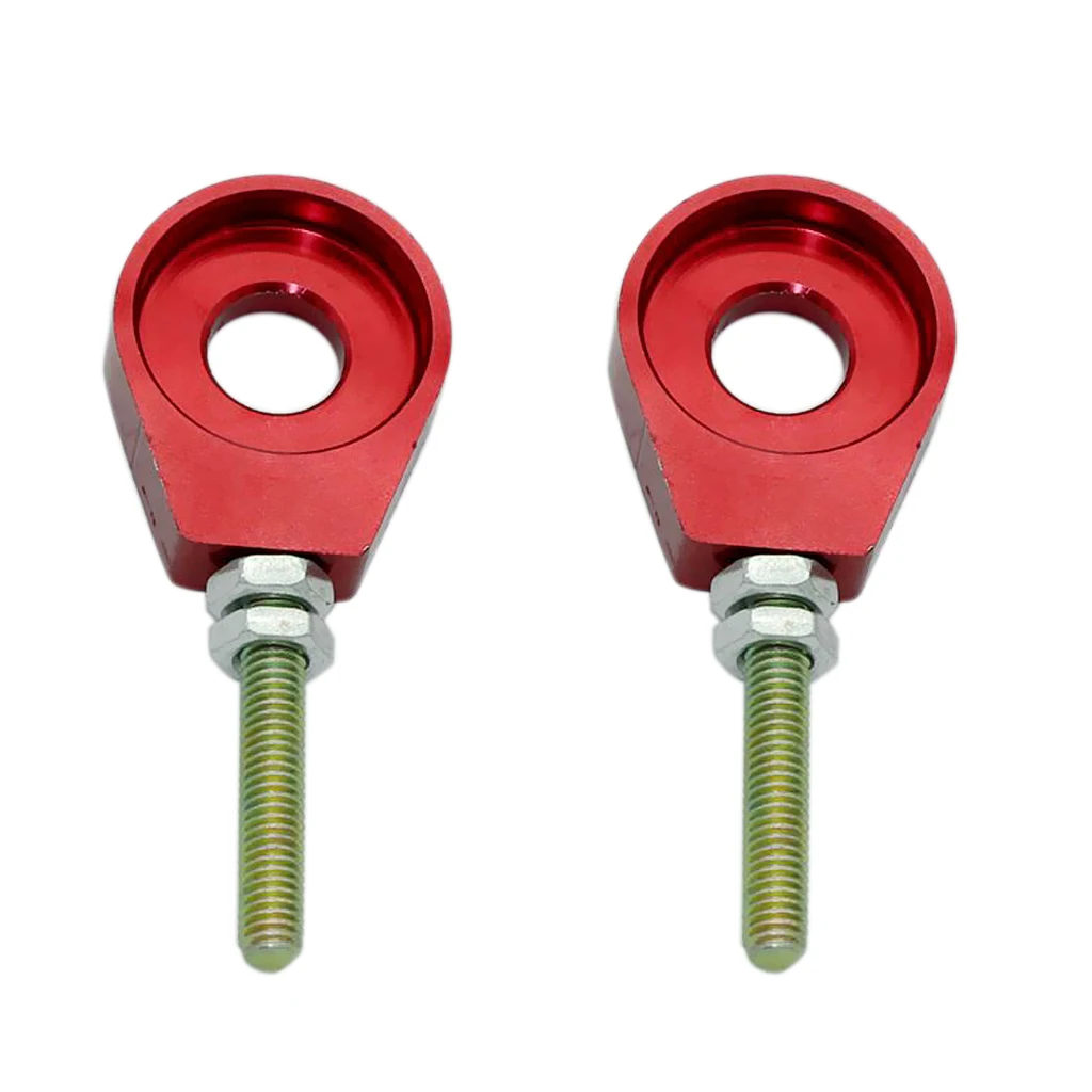 Red 12mm Chain Adjuster Block Tensioner for Pit Quad Dirt Bike ATV CRF50