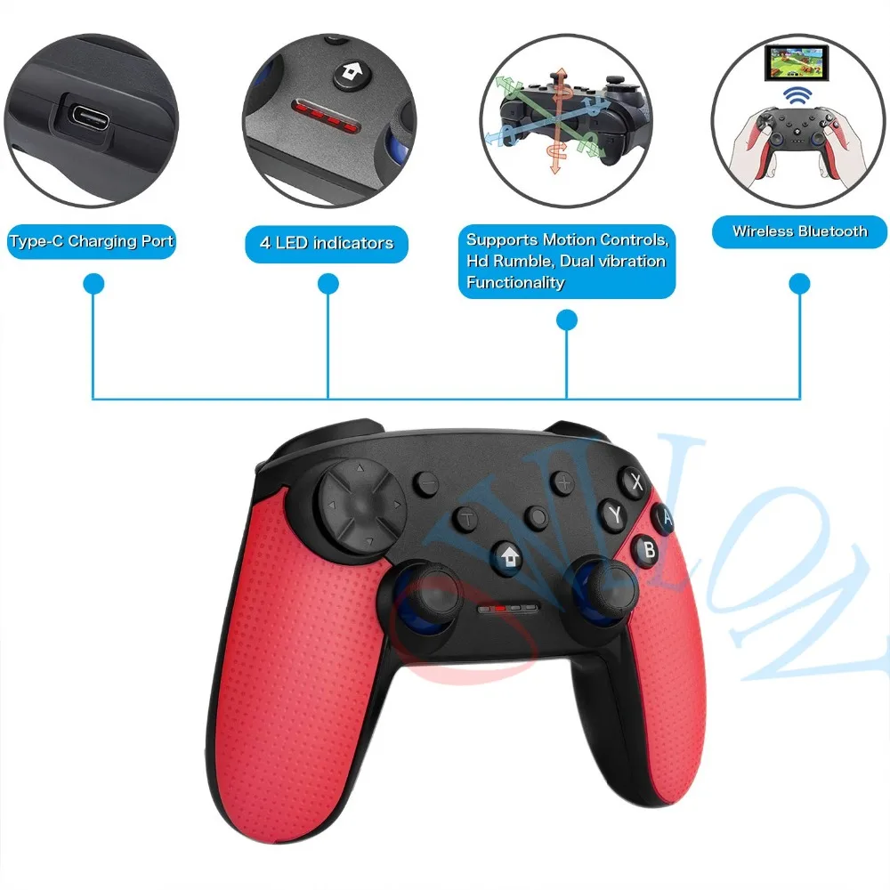 NS беспроводной Bluetooth игровой контроллер Джойстик для nintendo Switch Pro Консоль геймпад