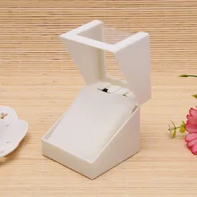 Дата красный Пластик Чехол ювелирных изделий серьги Дисплей Прозрачные Наручные часы ящик для хранения LX9D