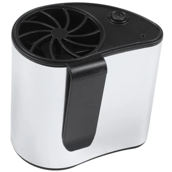 

Portable Mini Mobile Air Conditioning Small Fan Usb Rechargeable Hanging Waist Personal Fan For Travel And Outdoor Camping-Silve