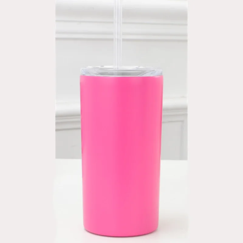 Wholesale Metal Skinny Tumbler with Straw