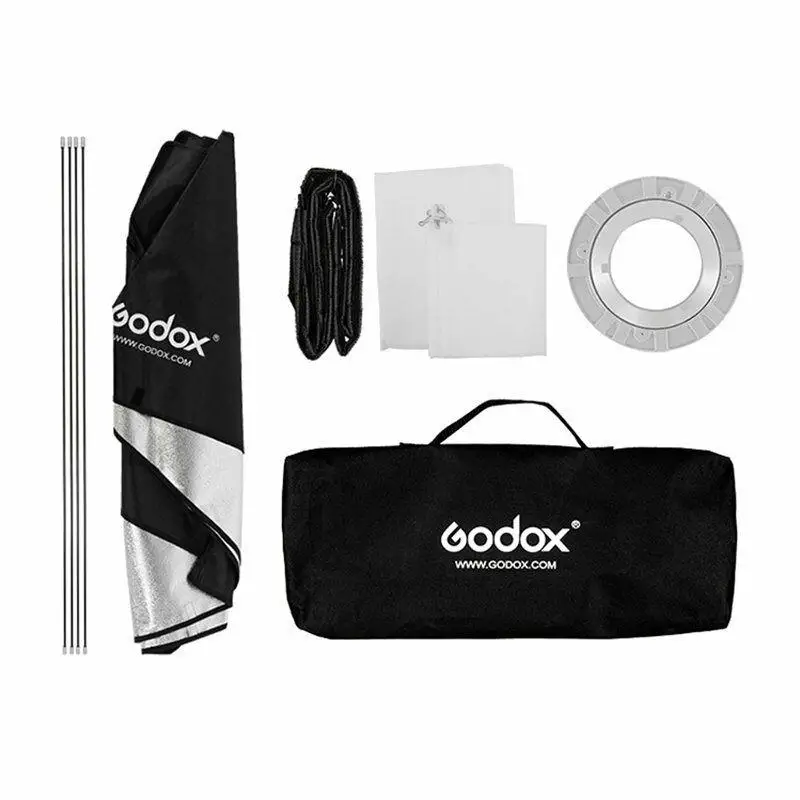 

Godox 35.4in Photo Studio Strobe Flash Softbox Bowens Mount Speedlight Speedlite Reflector Softbox with Carrying Bag