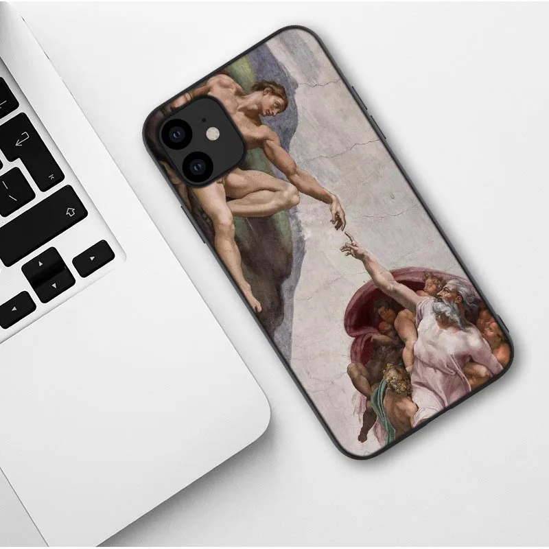 TPU Чехол для телефона iPhone 11 Pro Max Mona Lisa забавные имитирующие художественные картины Рождение Венеры мягкий чехол для iPhone XR XS MAX - Цвет: TPU