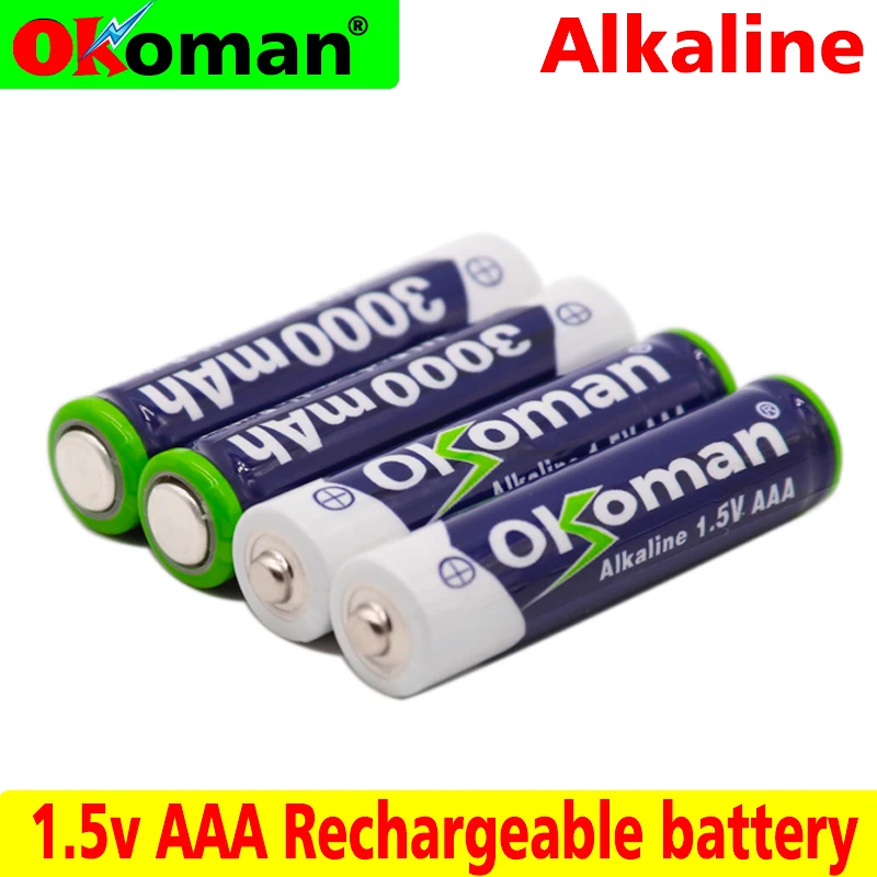 Бренд 3000mah 1,5 V ААА алкалиновая батарея AAA перезаряжаемая батарея для дистанционного управления игрушечная лампа Batery Smoke