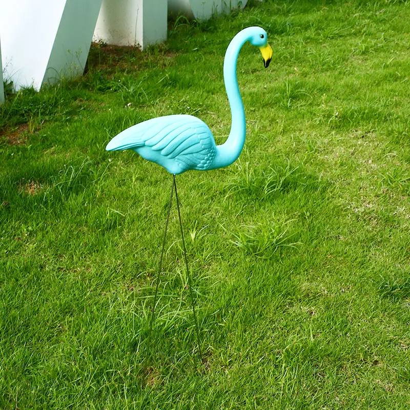 

Artificial Figurines Garden Ornaments Flamingo Figurines Flamingo Lawn Decoration Decorate Beautiful Wedding Yard Ornament