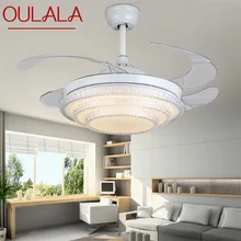 OULALA – plafonnier LED blanc Simple et moderne, ventilateur avec télécommande sans lame, éclairage d'intérieur