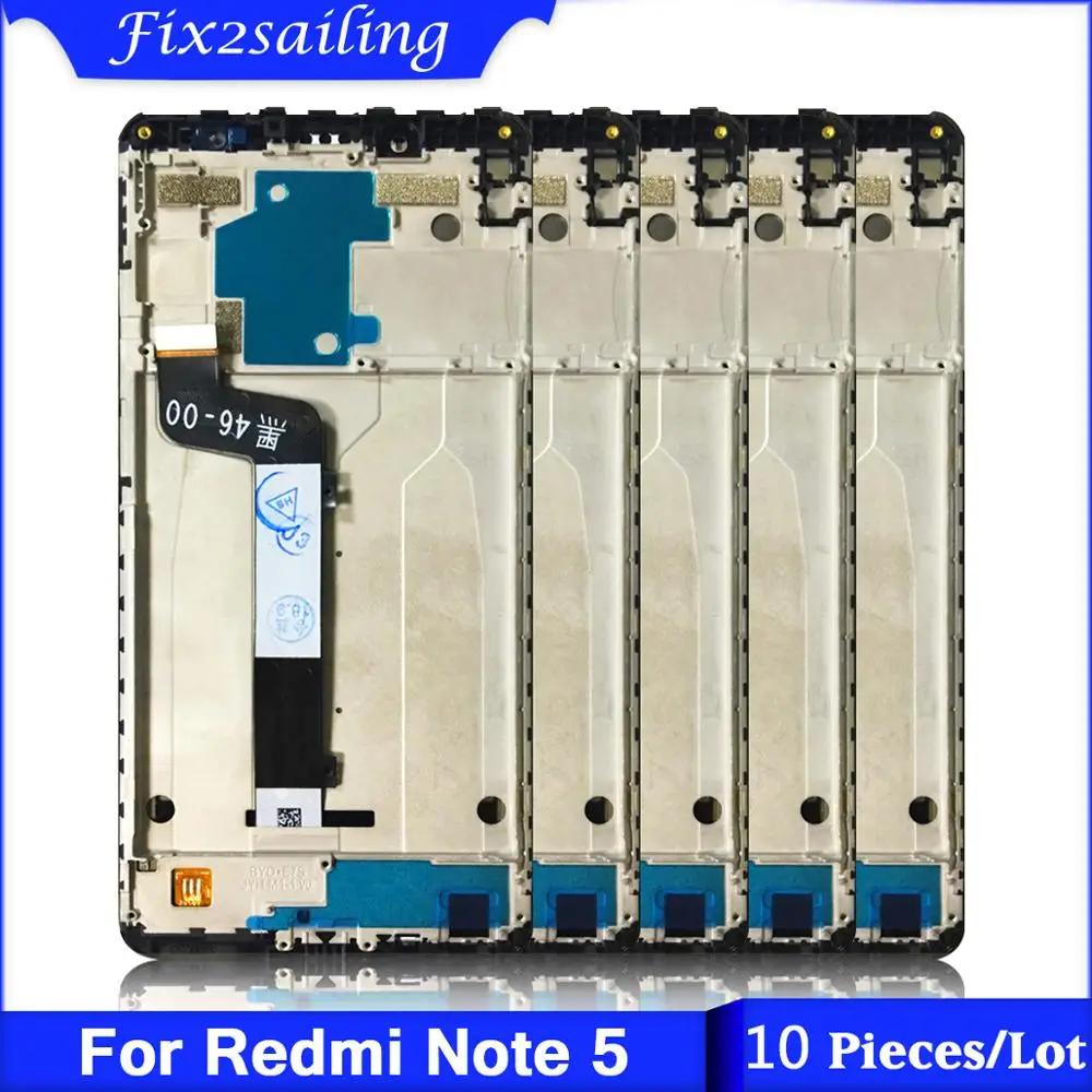 10 шт./лот для Xiaomi Redmi Note 5 Pro ЖК-дисплей с сенсорным экраном дигитайзер сборка Рамка для Xiaomi Redmi Note 5 lcd