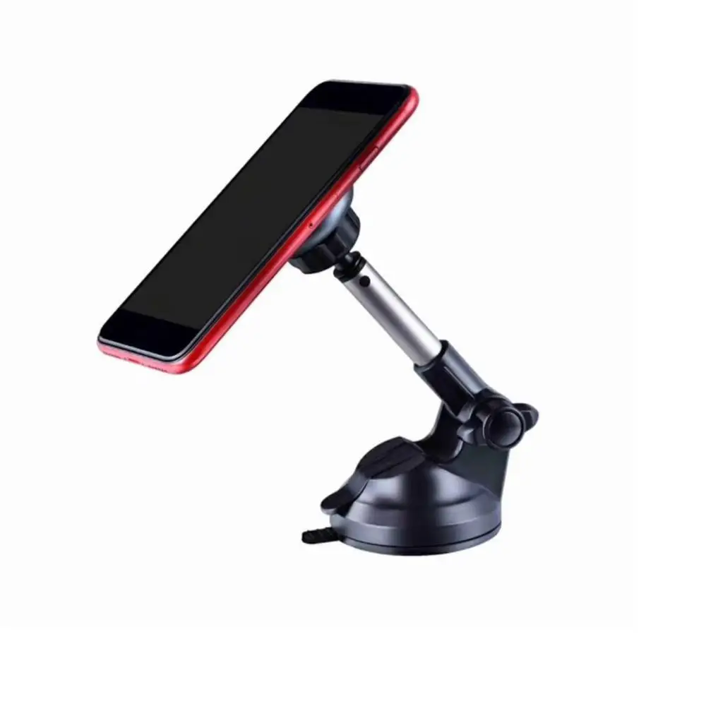 

Creative Lazy Metal 360 Degree Rotating Suction Cup Telescopic Magnet Aluminum Alloy Car Phone Holder