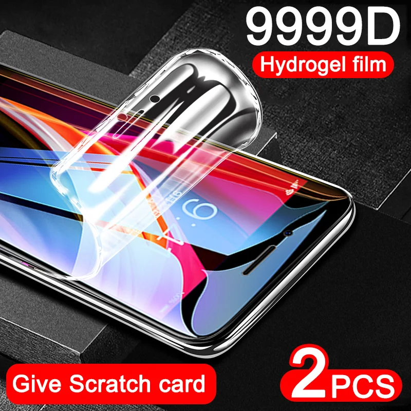 2 шт. Гидрогелевая Защитная пленка для iphone SE 2020 6 6S 7 8 Plus | Мобильные телефоны и